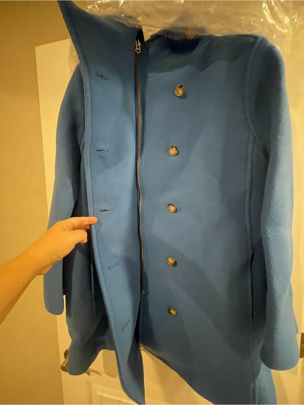 J. Crew Blue villa coat in Italian stadium-cloth
wool - Picture 3 of 11